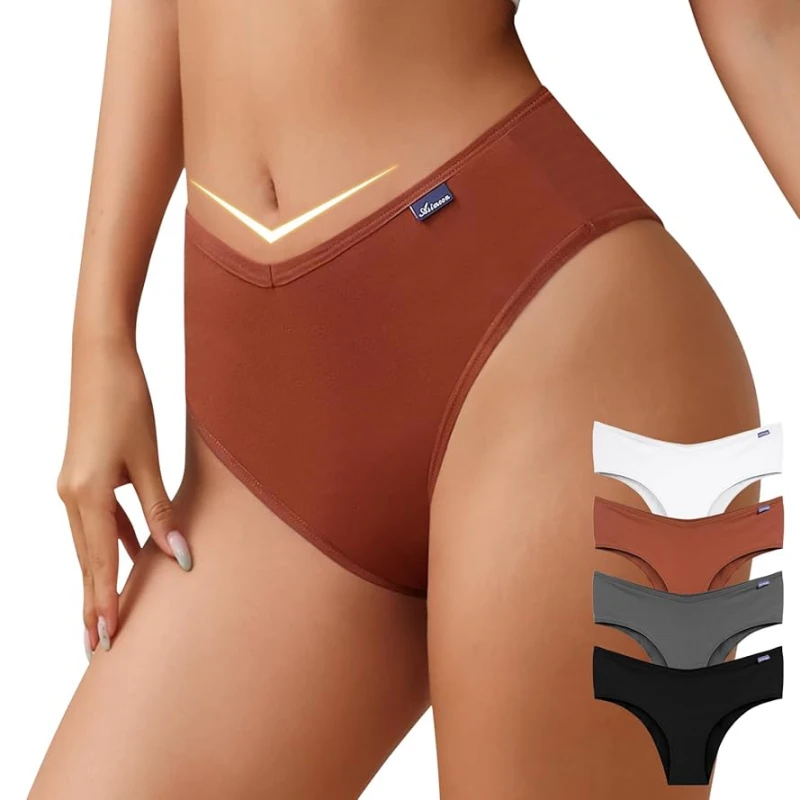 women's high waisted cheeky underwear