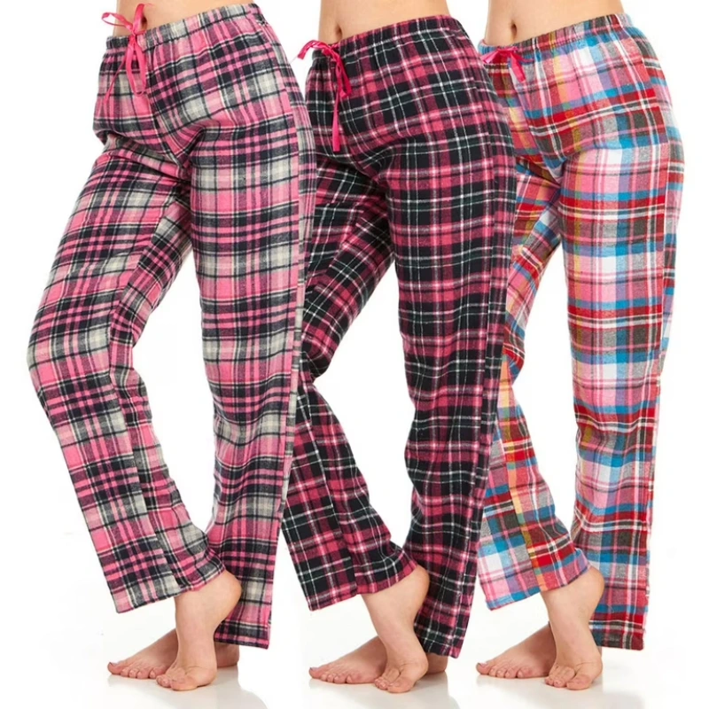 women's plaid pajama bottoms