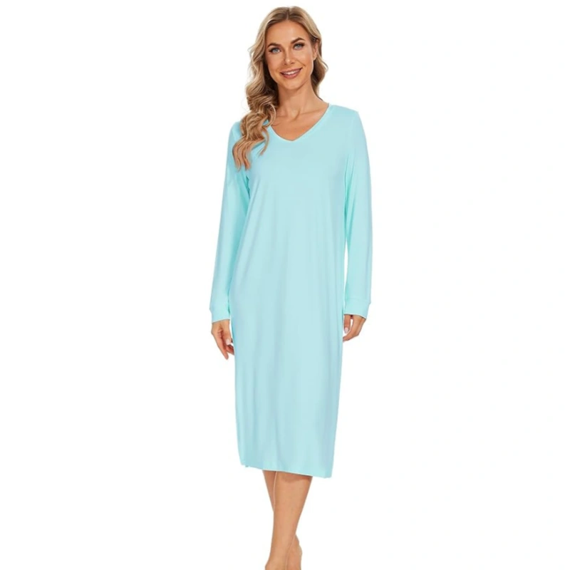 bamboo nightgown long sleeve