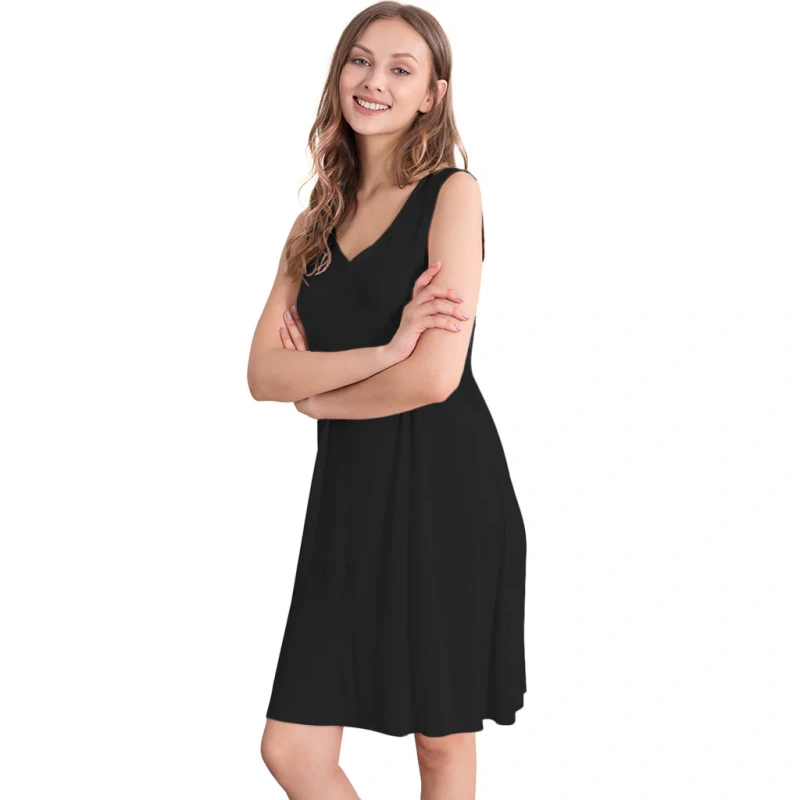 bamboo sleeveless nightgown