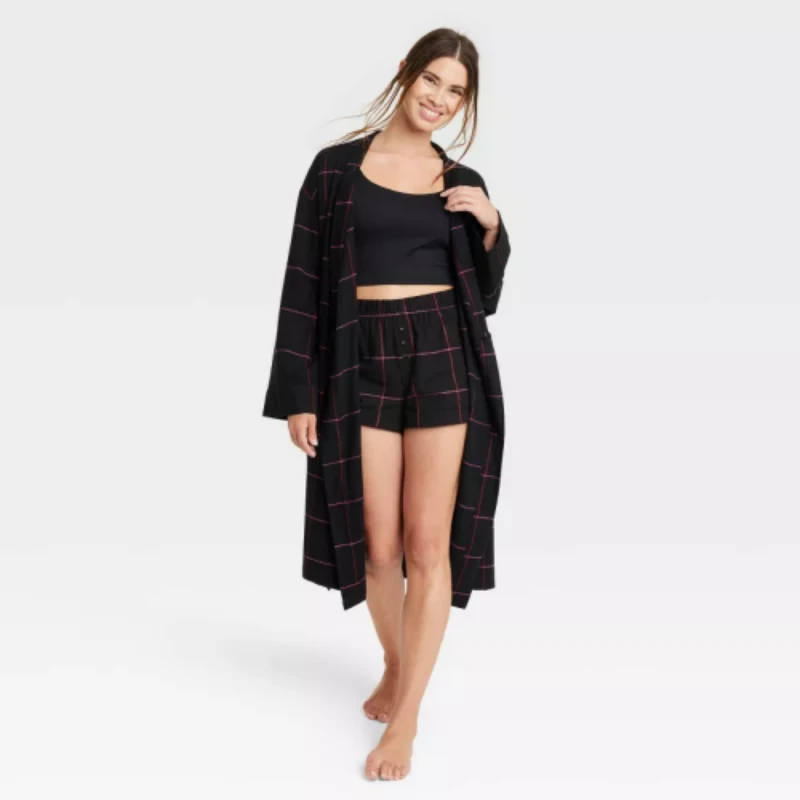 black flannel robe