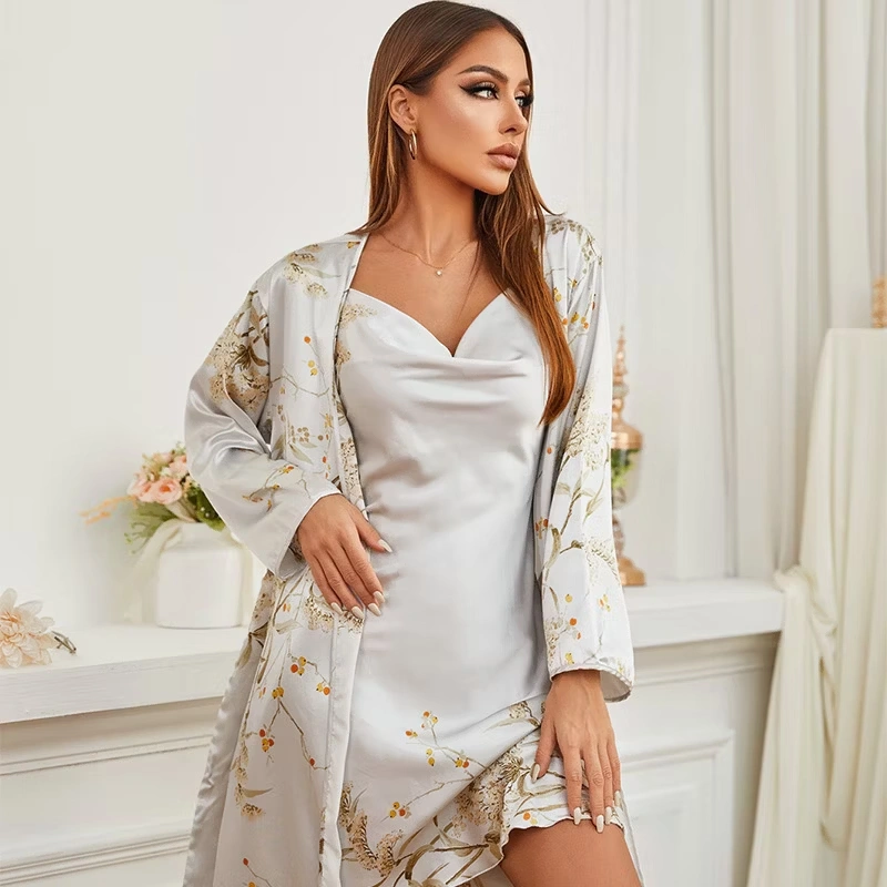 bridal nightgown and robe set