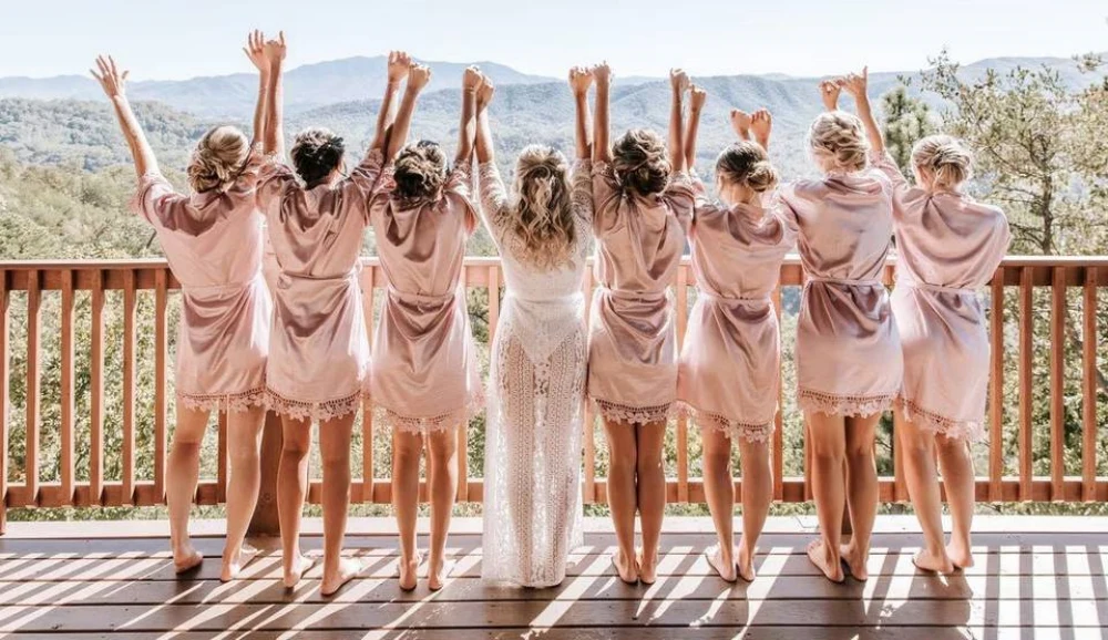 bridal pajamas for the bridal party