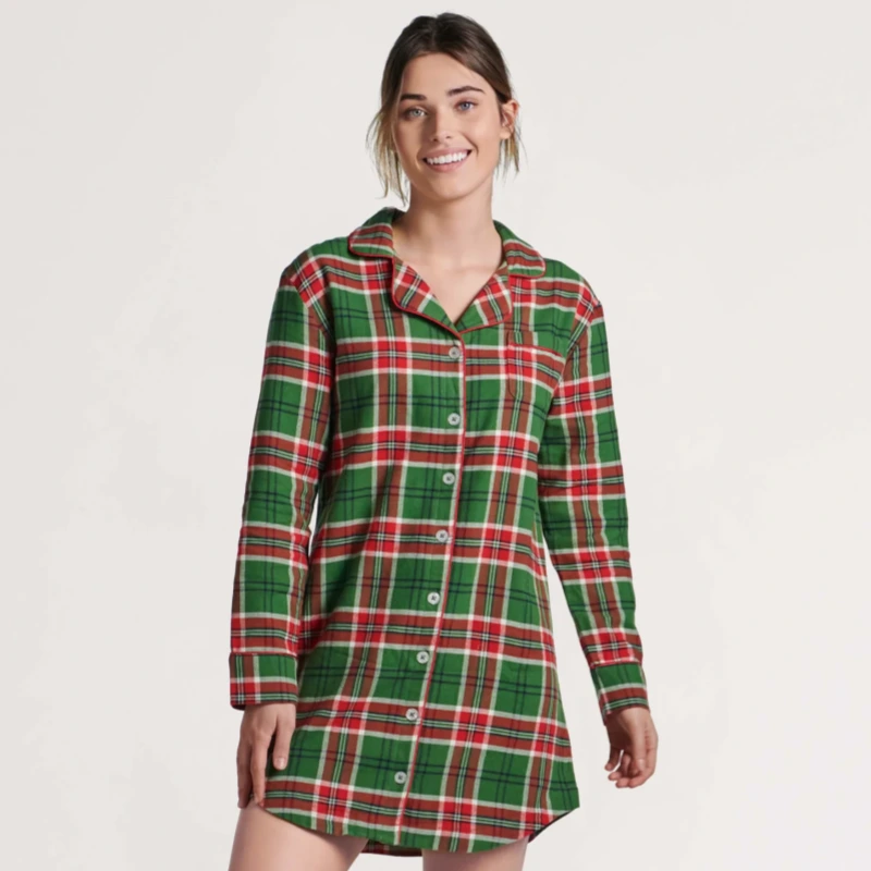 christmas flannel nightgown