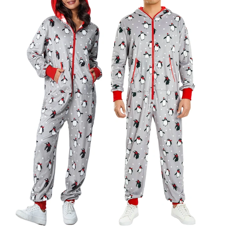 christmas onesie pajamas for couples