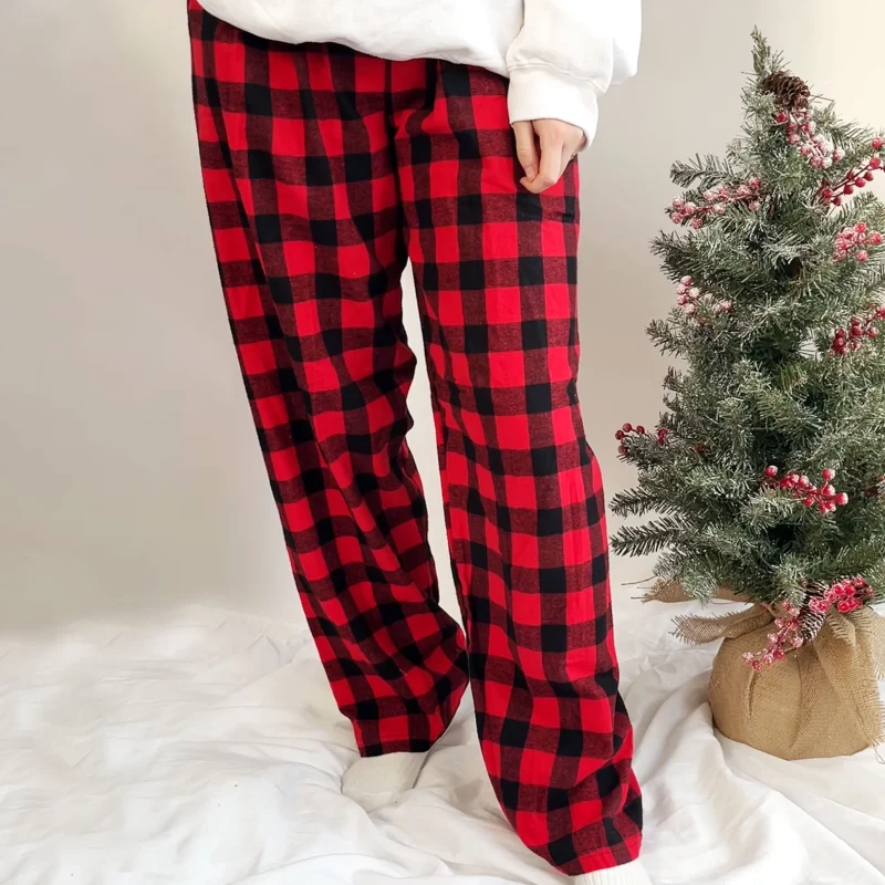 christmas plaid pajama pants