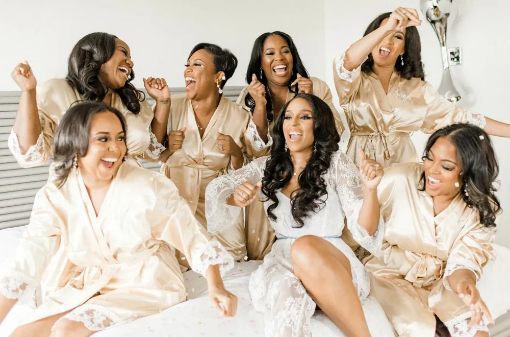 coordinating with bridesmaids