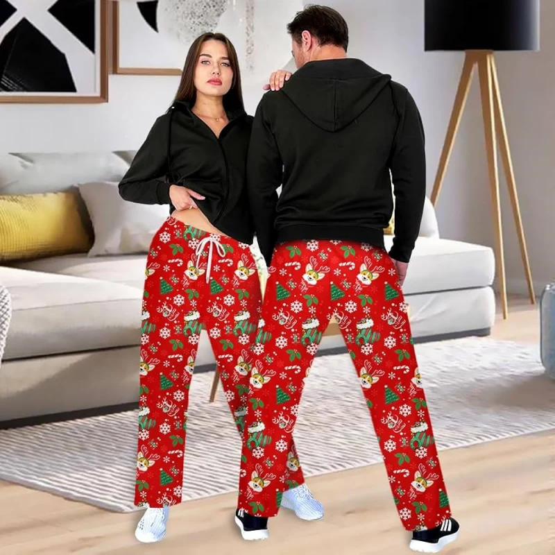 couples christmas pajama pants