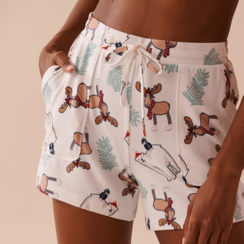 cute christmas pajama shorts
