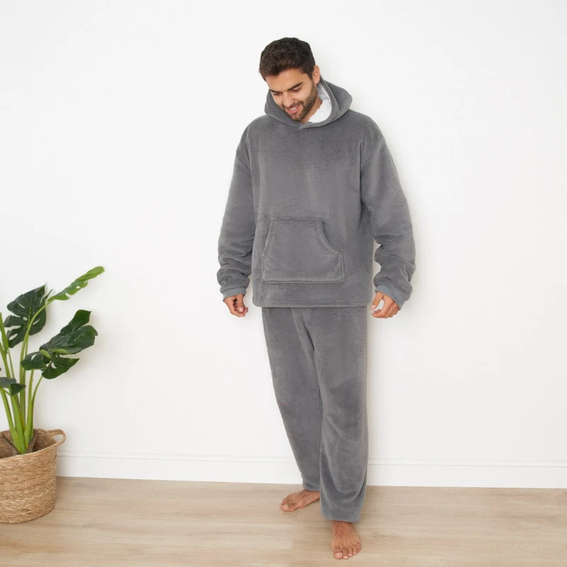 fleece pajama set