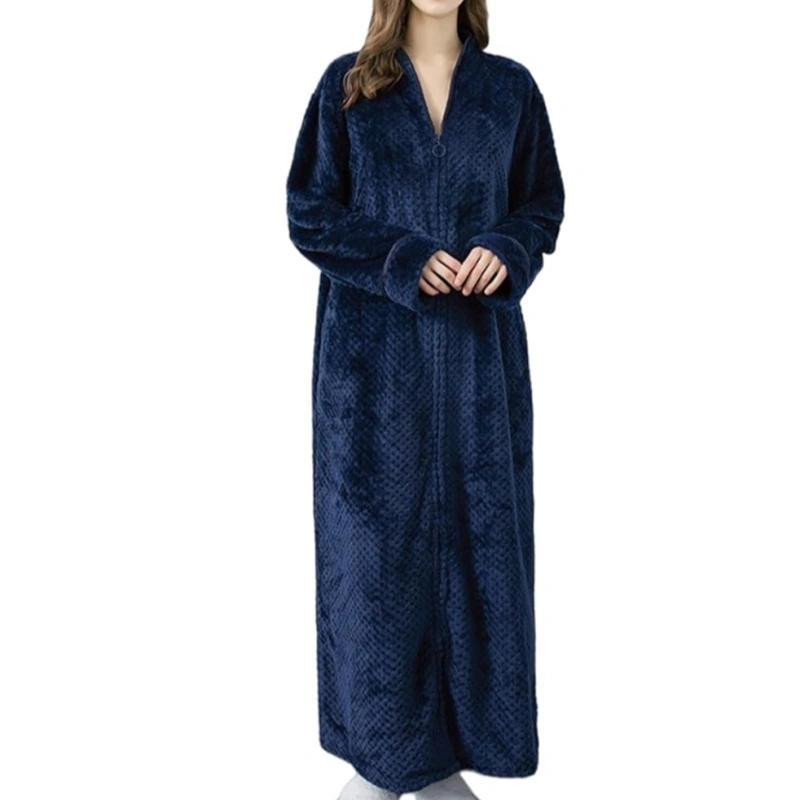 full length zip front robe