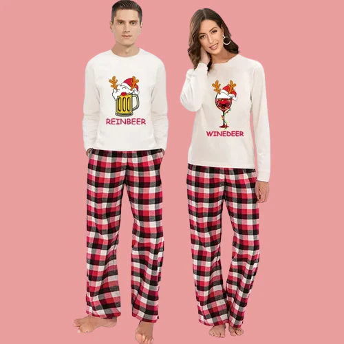 funny christmas pajamas for couples