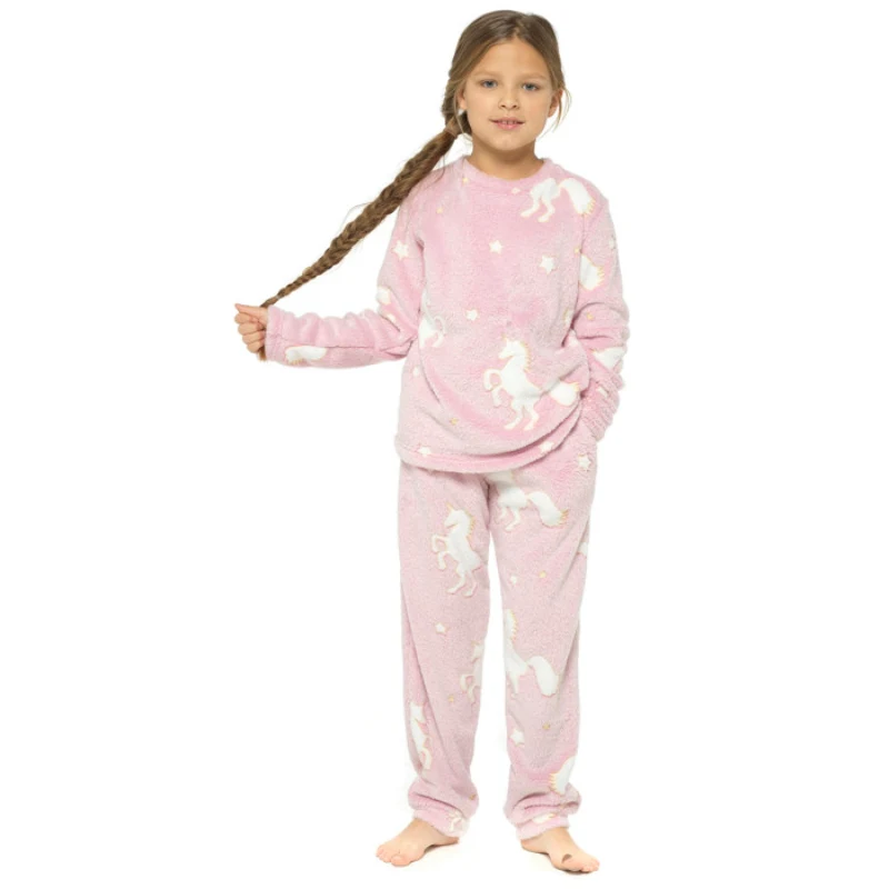 girls fleece pajamas