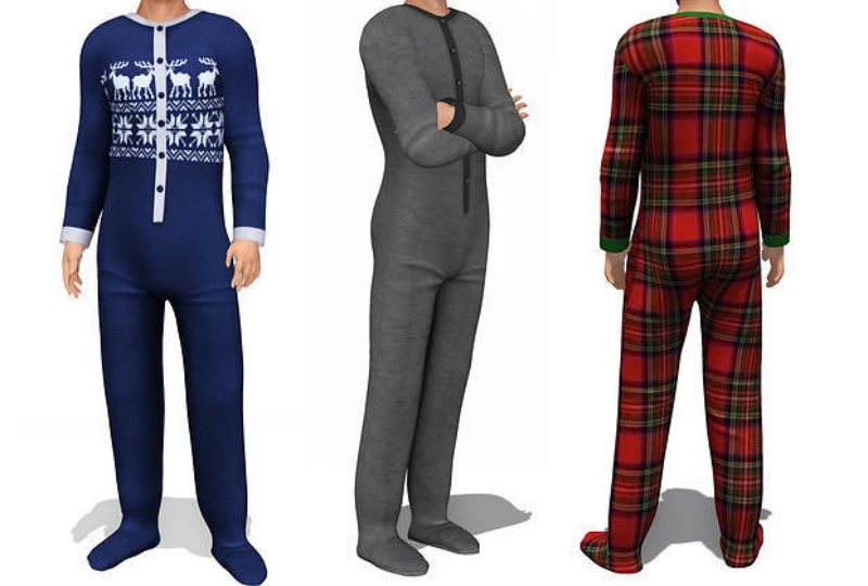 indoor men's onesies