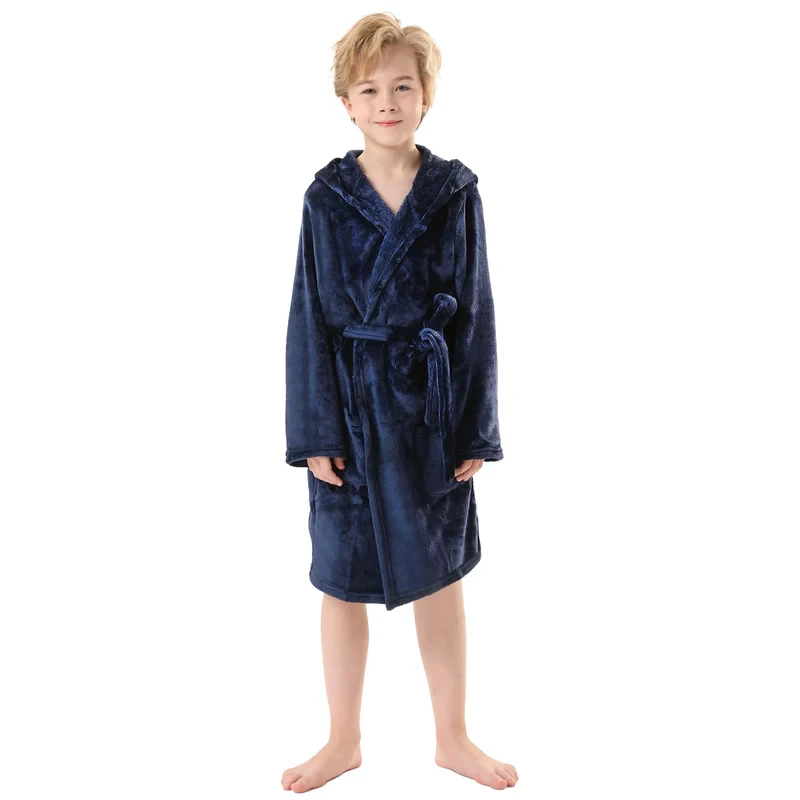 kids flannel robe