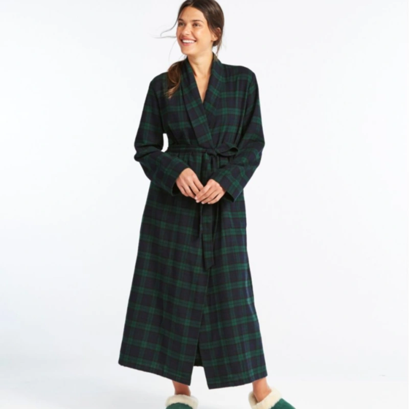 long flannel robe