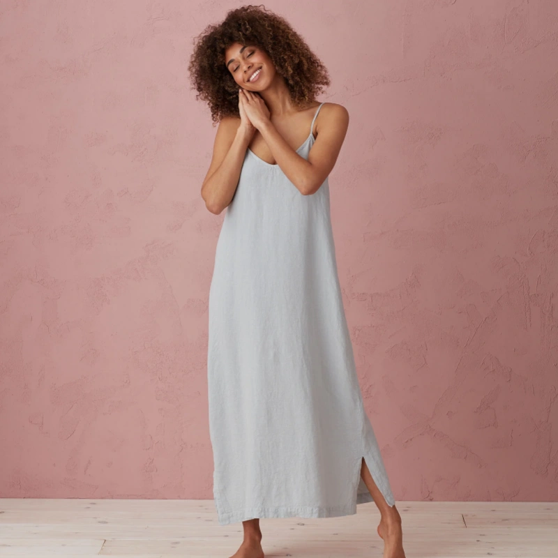 long linen nightgown