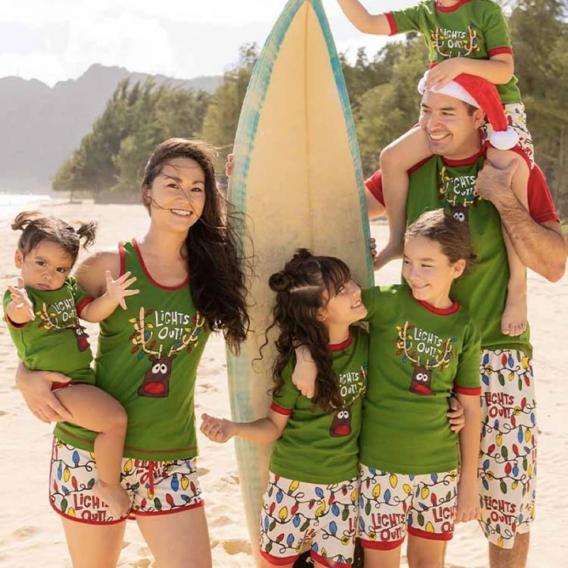 matching christmas pajamas shorts