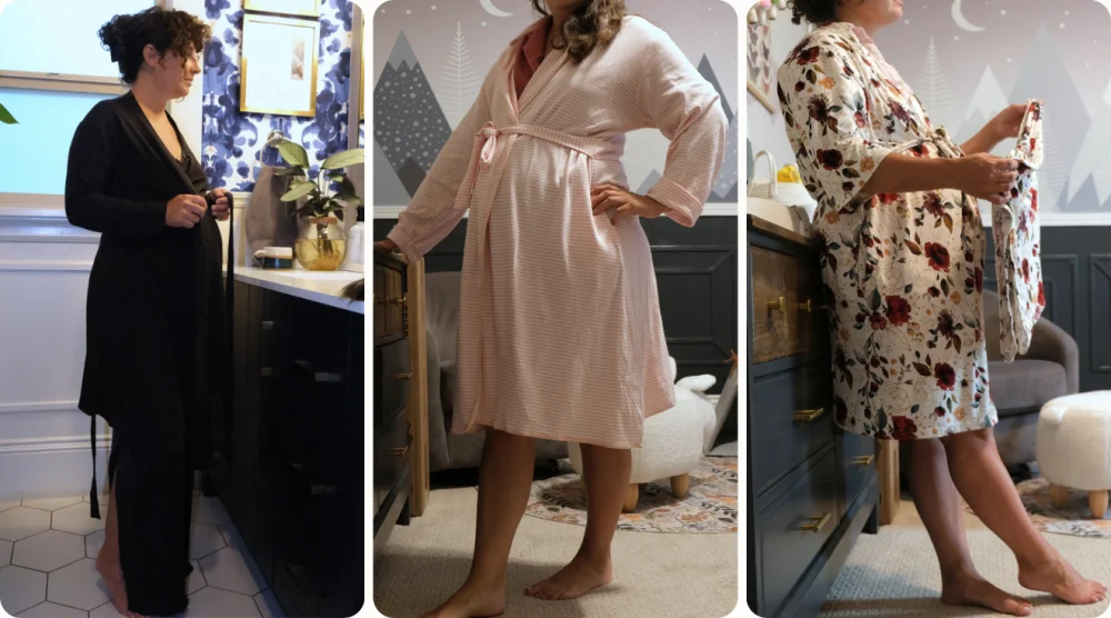 maternity robe fit