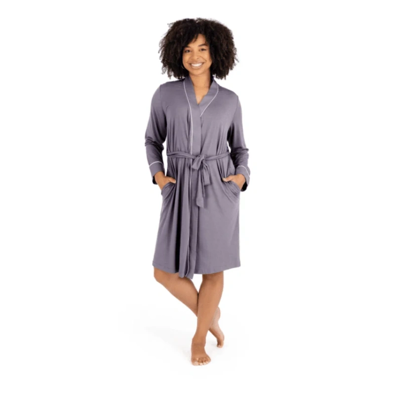 maternity robe with pockets