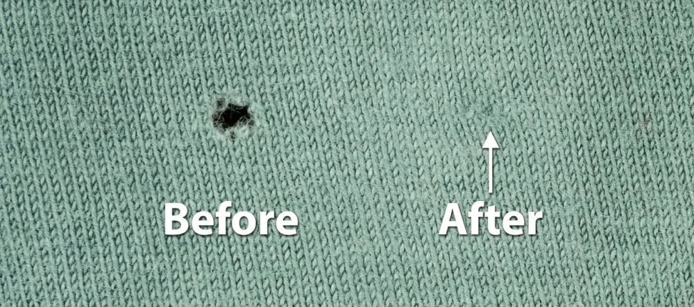 mend a hole in fabric