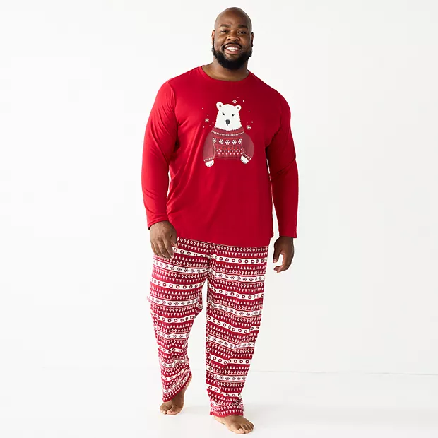 men's big and tall christmas pajamas