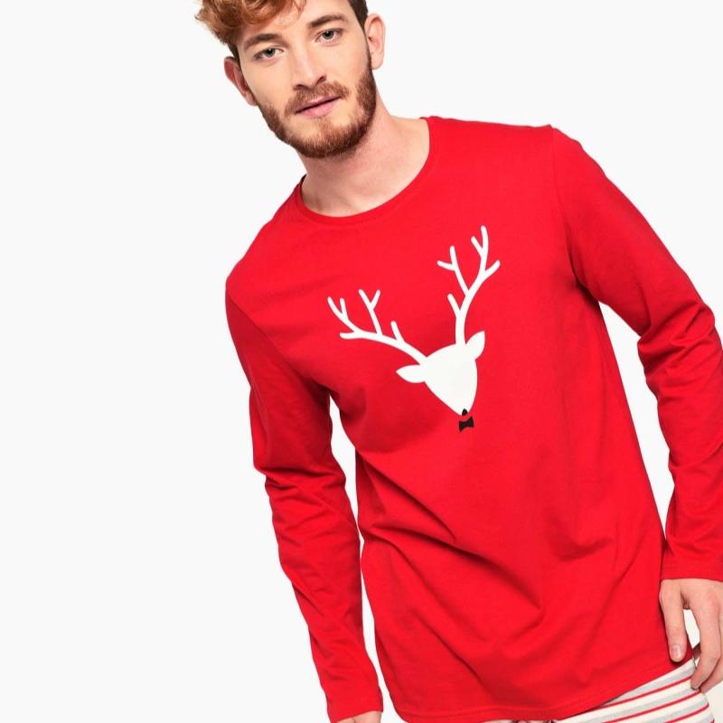 mens christmas pajama shirt