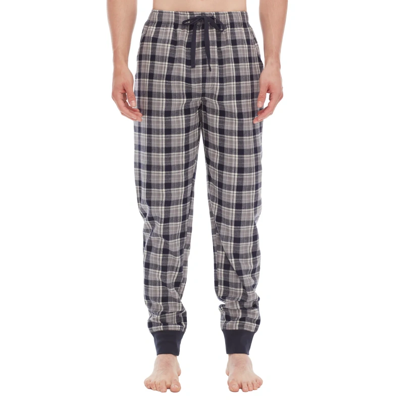 mens flannel jogger pajama pants