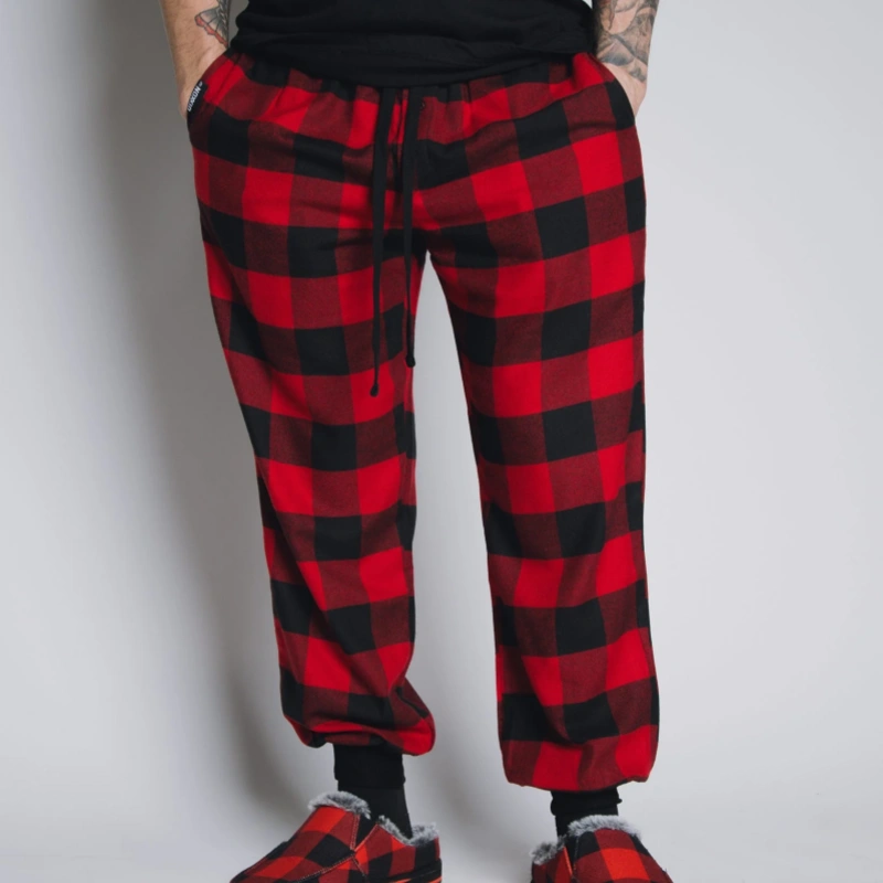 men's flannel pajama pants with cuffs