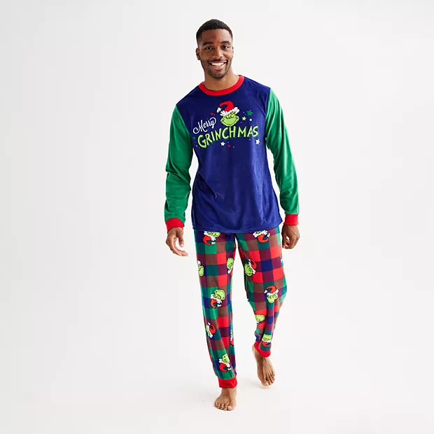mens grinch christmas pajamas