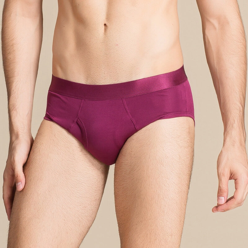 mens silk boxer brief underwear