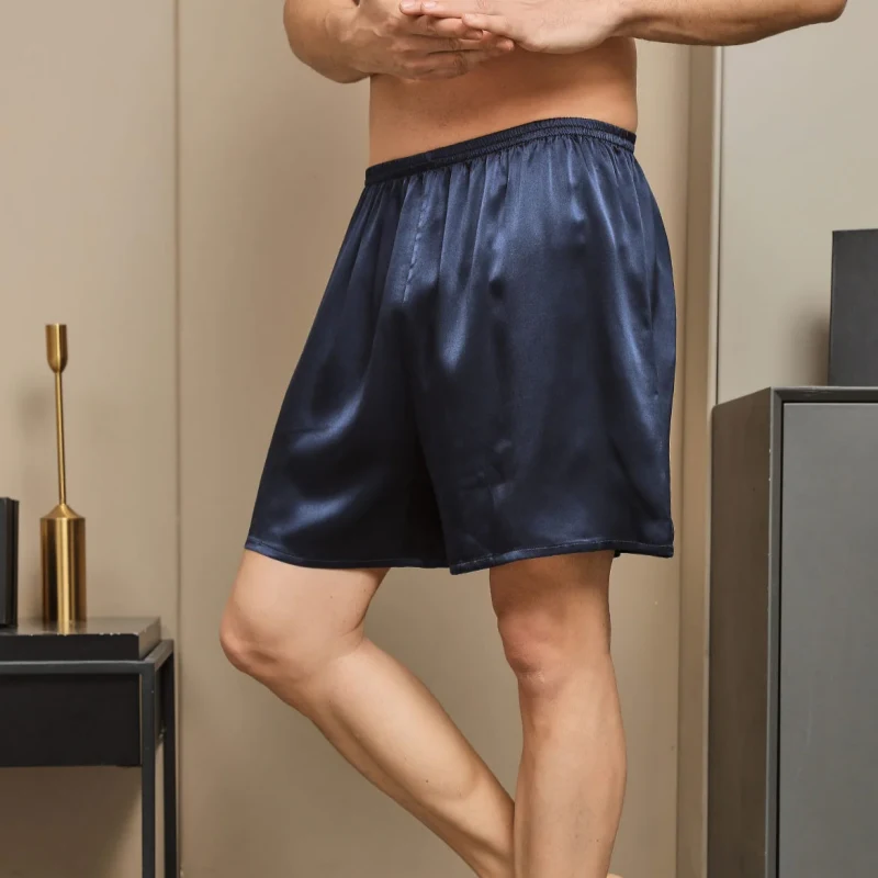 mens silk pajama shorts