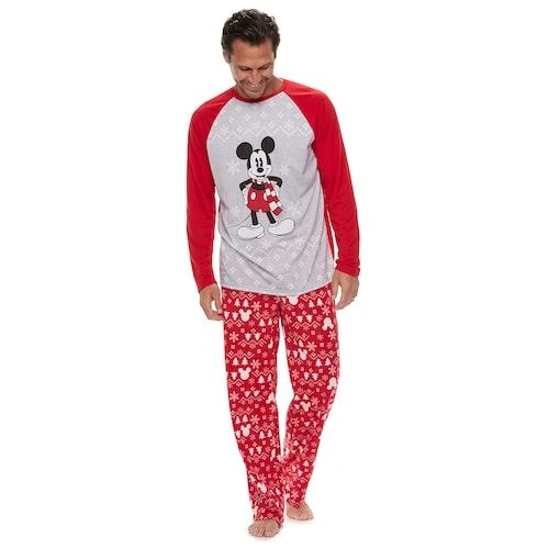 mickey mouse christmas pajamas men