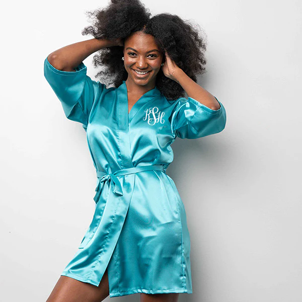 monogrammed bridesmaid robes