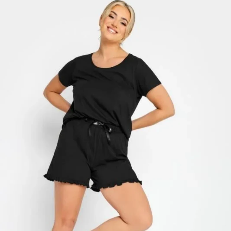 plus size cotton pajama shorts