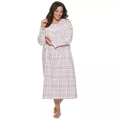 plus size flannel robe