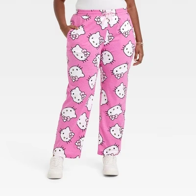 plus size hello kitty pajama pants