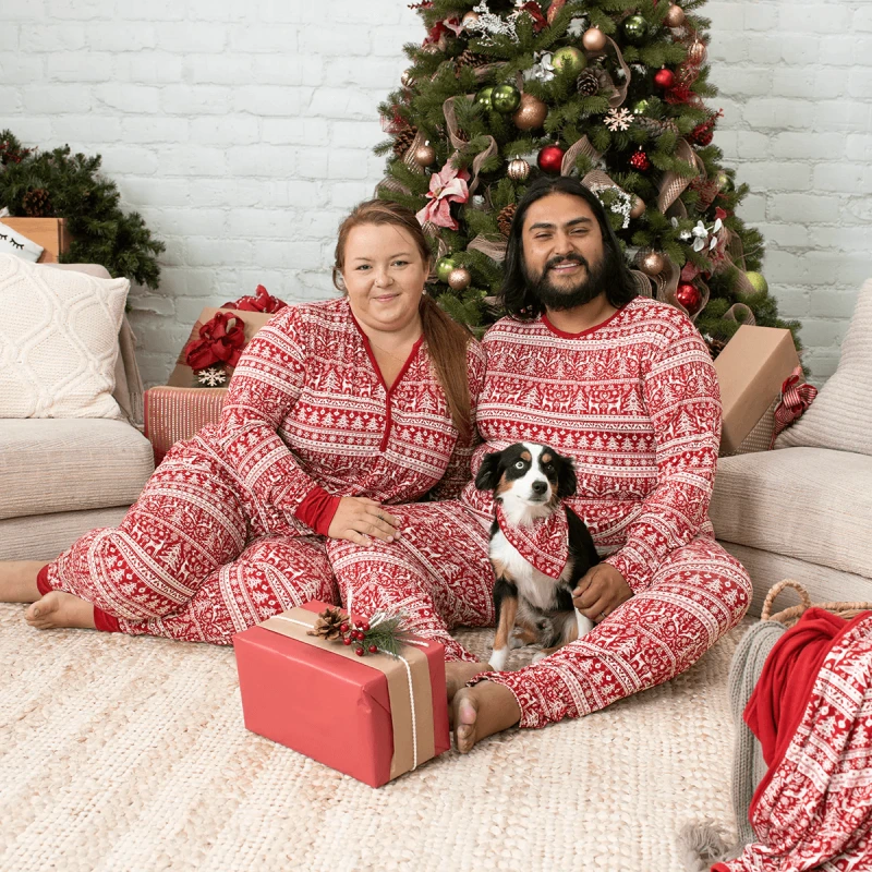 plus size matching christmas pajamas for couples