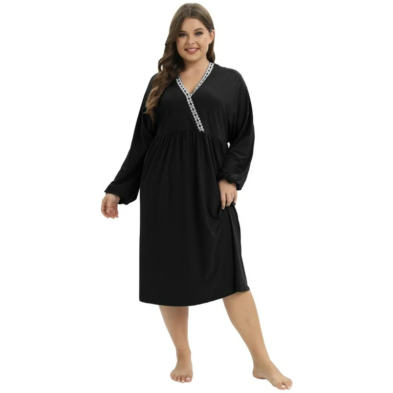 plus size maternity nightgown