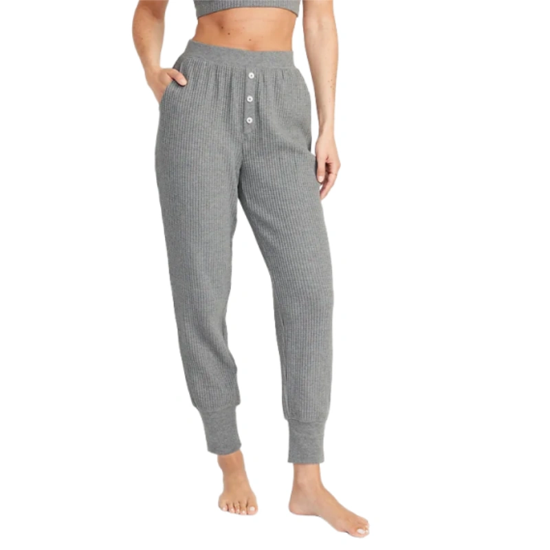 waffle knit pajama pants
