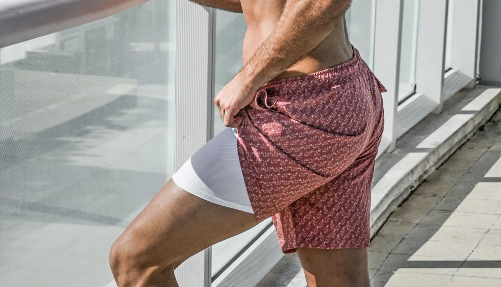 wear underwear under swim trunks​
