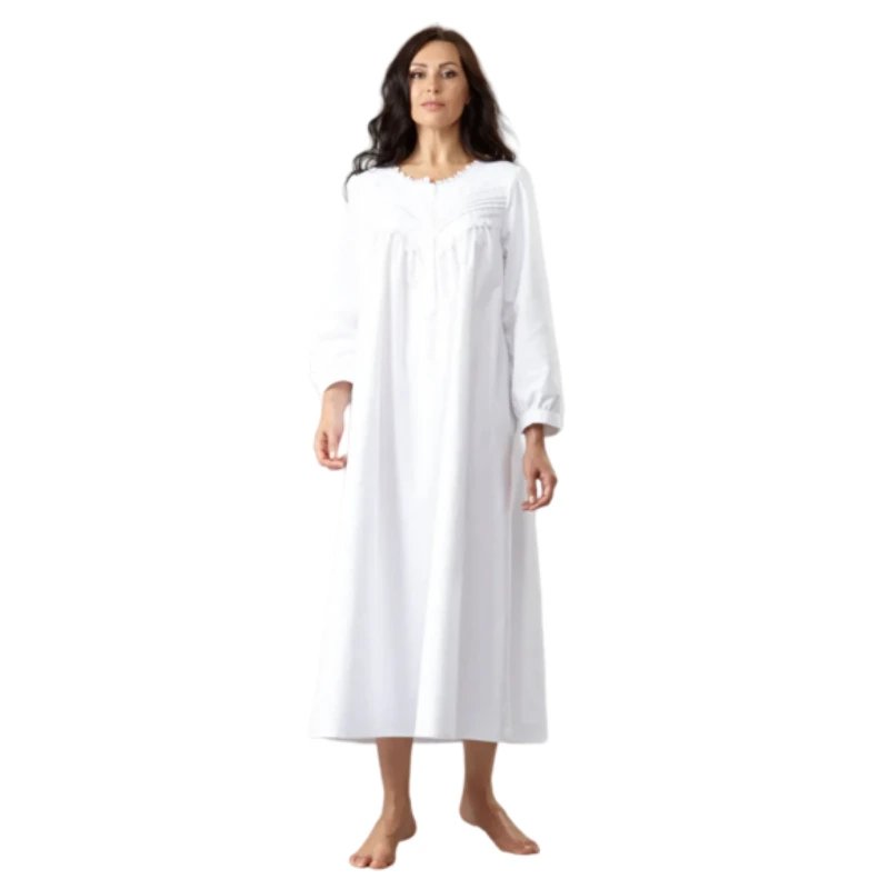 white flannel nightgown
