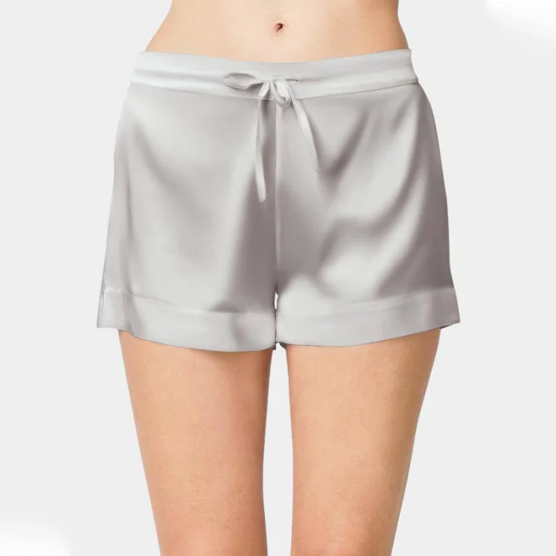 women's silk pajama shorts