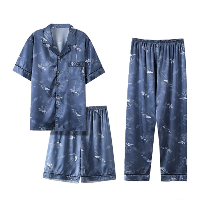 3 piece pajama set with shorts and pants