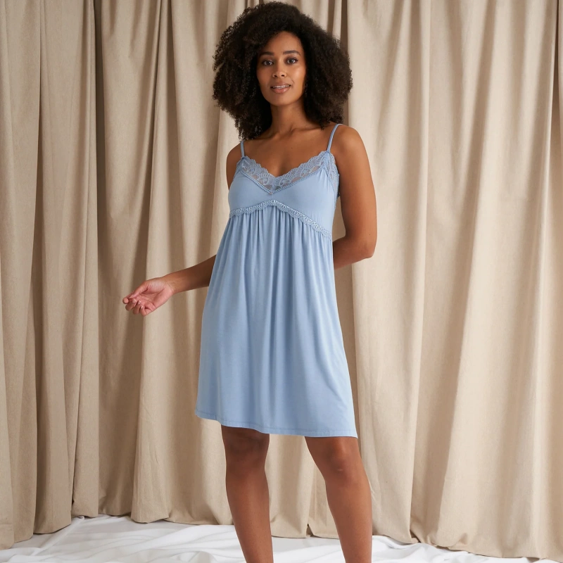chemise nightgown with support