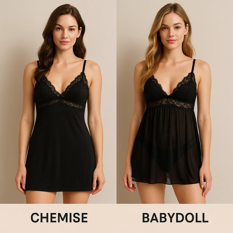 chemise vs babydoll