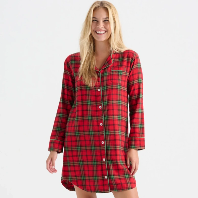 christmas flannel nightgown