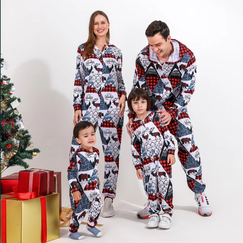 christmas jumpsuit pajamas