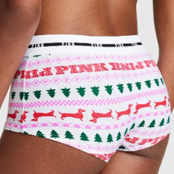 christmas pink underwear