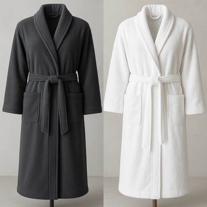 fleece vs terry cloth robe​